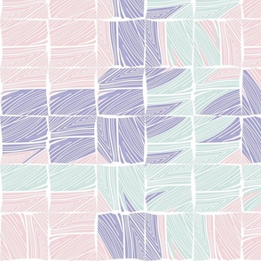 torn paper checkered mosaic by rysunki_malunki