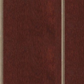 Red Tinted Birch Paneling