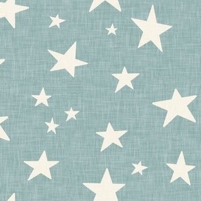 Stars - cream/dusty blue - LAD22