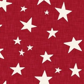 Red And Blue Stars Fabric, Wallpaper and Home Decor | Spoonflower