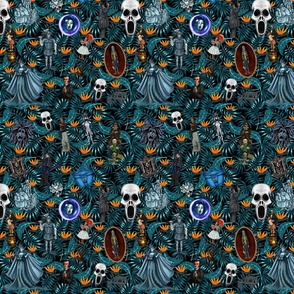 Hawaii 999i haunted tiki mansion pattern