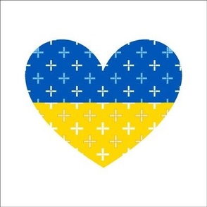 Ukraine Heart Panel // Open Cross