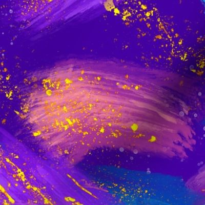 Glitter Paint Galaxy - Purple Large Scale