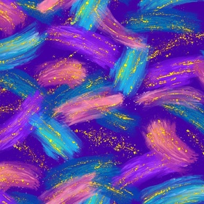 Glitter Paint Galaxy - Purple Large Scale