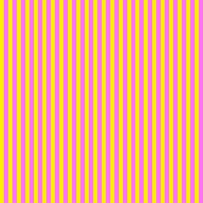 Pink Grapefruit, Yellow and Pink Stripes
