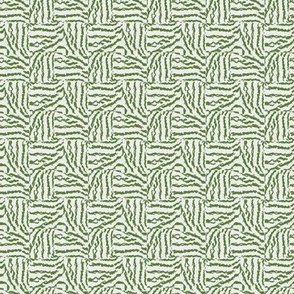 Leaf Stripes: Leafy Green & Cream