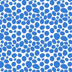 Blue White Abstract Dots [medium]