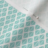 geo triangles  in light teal
