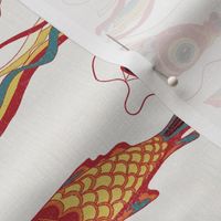 KOINOBORI CARP WINDSOCK - JAPANESE BRIGHT COLORS ON ARTPAPER