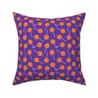 Halloween Pumpkin lollipops  - purple - LAD22 