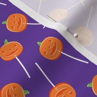 Halloween Pumpkin lollipops  - purple - LAD22 