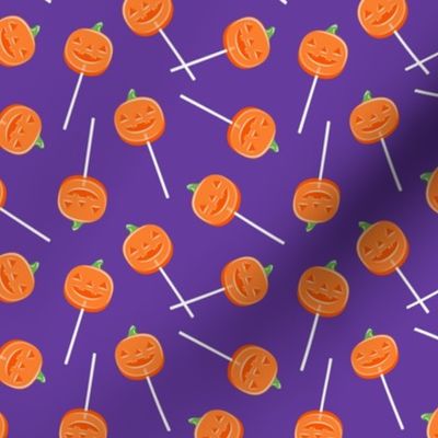 Halloween Pumpkin lollipops  - purple - LAD22 