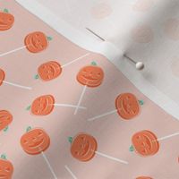 (small scale) Halloween Pumpkin lollipops  - pink - LAD22 