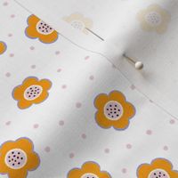 Mod Buttercups (desert sun yellow- white) ditsy // Petal Solids Candy 