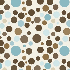 Polka dots cream, Big dots little dots, polka dots 