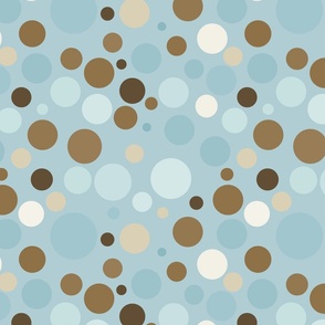 Polka dots blue Big dots little dots, polka dots 