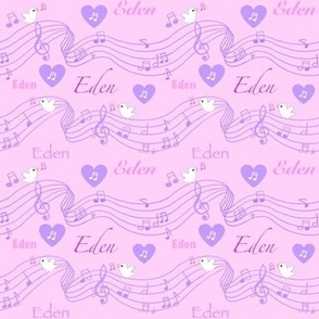 Eden name on pink