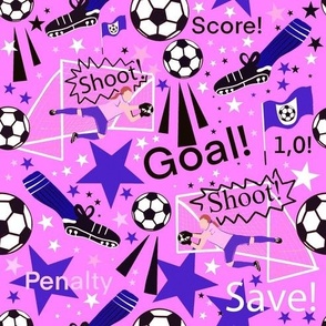 Girl Sports Fabric, Wallpaper and Home Decor