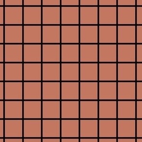 Square Grid Terracotta