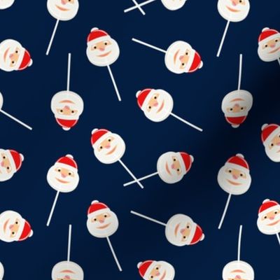 Santa Lollipops - Christmas Candy Suckers - navy - LAD22
