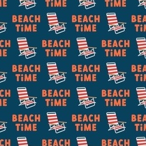 Beach Time - orange/teal - beach chairs - LAD20