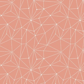 Connect the Dots // Peach Background // Medium Scale // 10.5"
