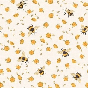 Bees _ Flowers Cream_Iveta Abolina