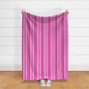 Stripes in hot pink or violet , lilac and magenta 