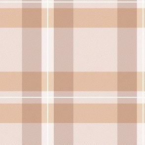 Traditional plaid design for autumn gingham check design in neutral beige sand 