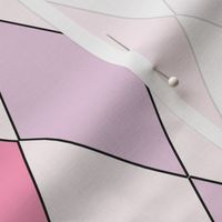 Harlequin Diamond Argyle Spring Pattern - purple pink blush