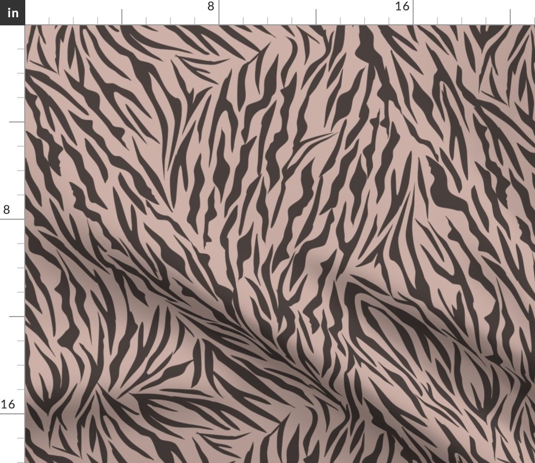 Tiger Skin - dusty pink brown