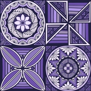 Tapa patchwork - lavender