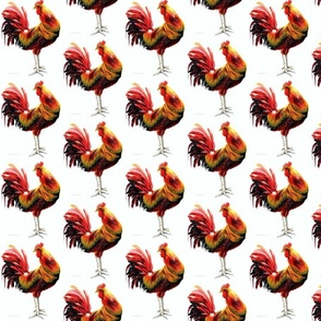 Red and Black Rooster