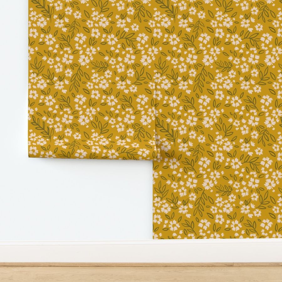 Bandhura - Spoonflower Petal Mustard