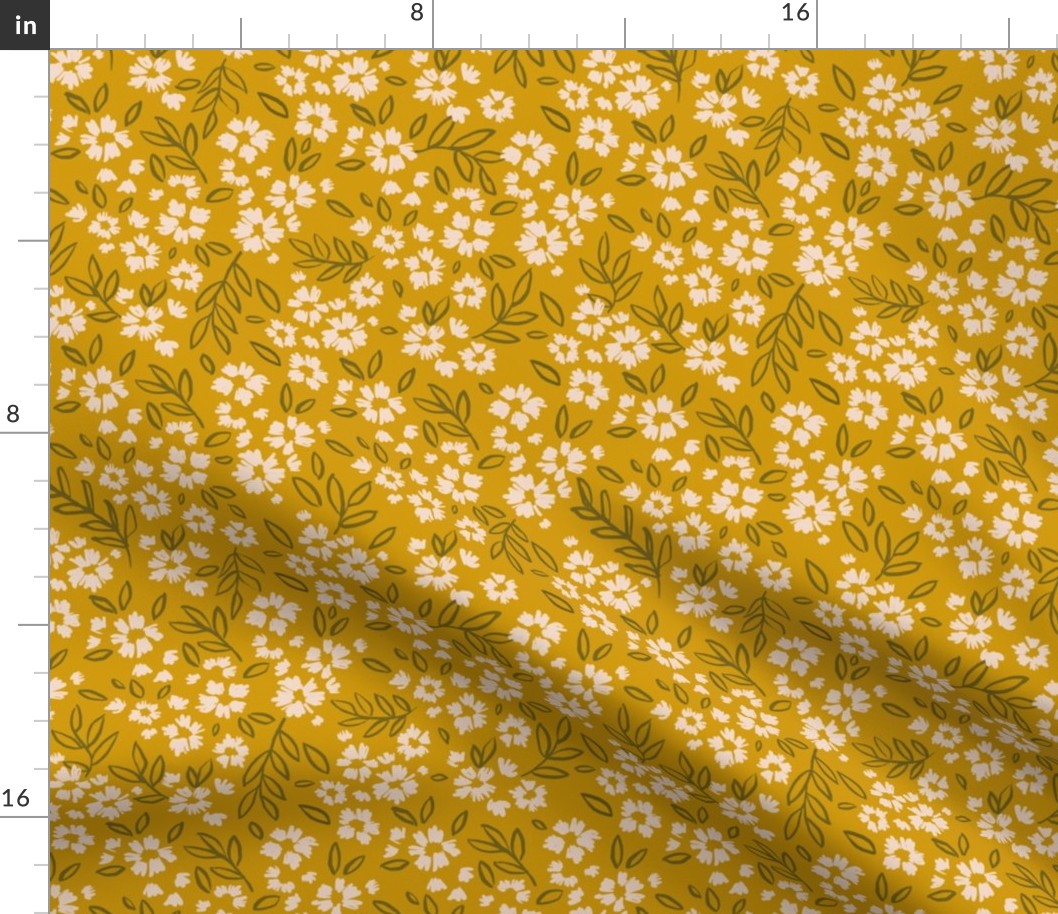 Bandhura - Spoonflower Petal Mustard