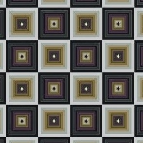 Modern Geometric Jacquard - Patio Lanterns - Contoured Tile