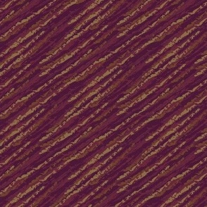 Painted Stripe - Burgundy and Gold