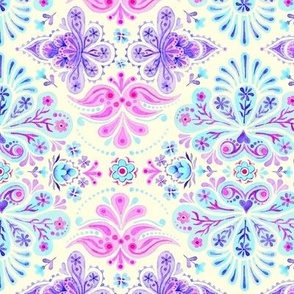 Pretty Watercolor Paisley Large 