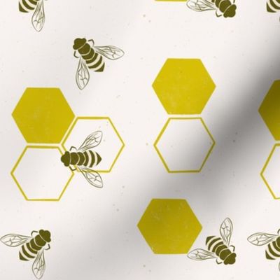 Bees and honeycomb