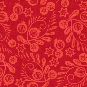 pomegranate garden red