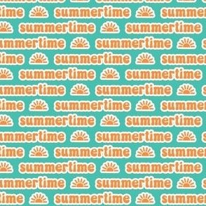 Summertime - orange and teal - LAD22