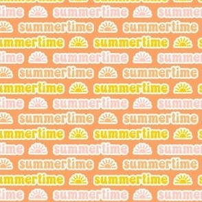 Summertime - multi on peach - LAD22