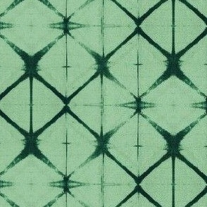 Shibori Triangle Dark Green