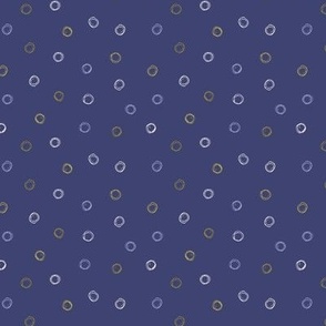 Wispy Polka Dots - Indigo