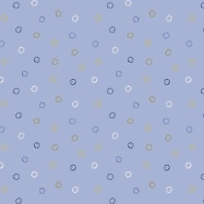 Wispy Polka Dots -  Light Periwinkle