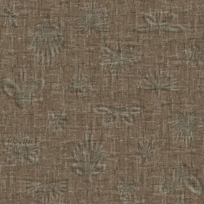 Solid Brown Plain Brown Neutral Floral Grasscloth Texture Woven Bark Brown Gray Taupe 6E6250 Subtle Modern Abstract Geometric