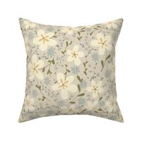 Retro floral ~ light neutral 