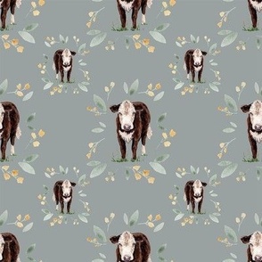 Floral Hereford Cow 