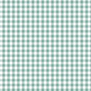 Plain Mint Gingham - 1/4 inch (approx.)