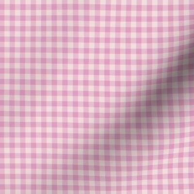 Plain Cool Pink Gingham - 1/4 inch (approx.)